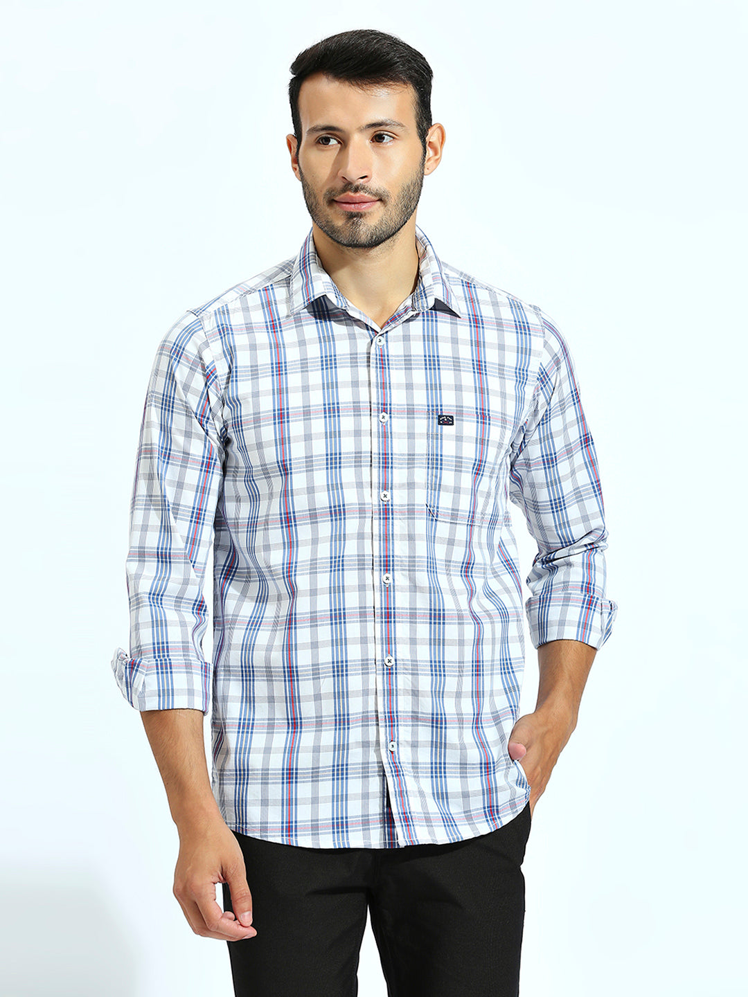 Blue Checkered Shirt