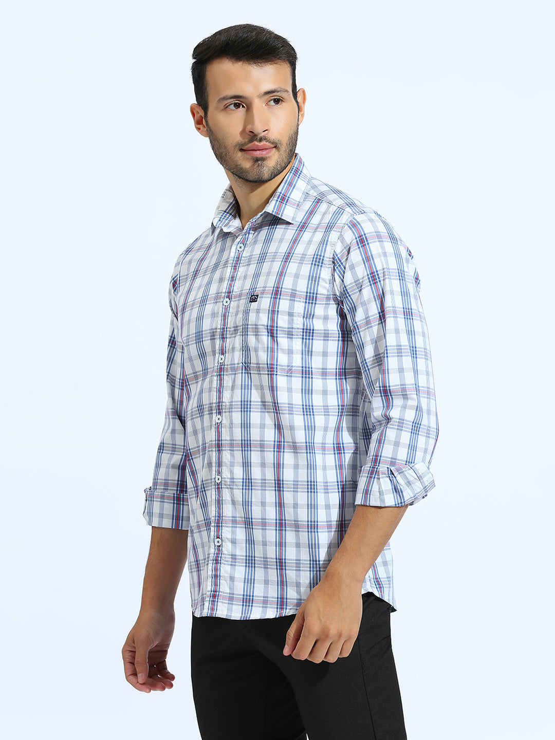 Blue Checkered Shirt