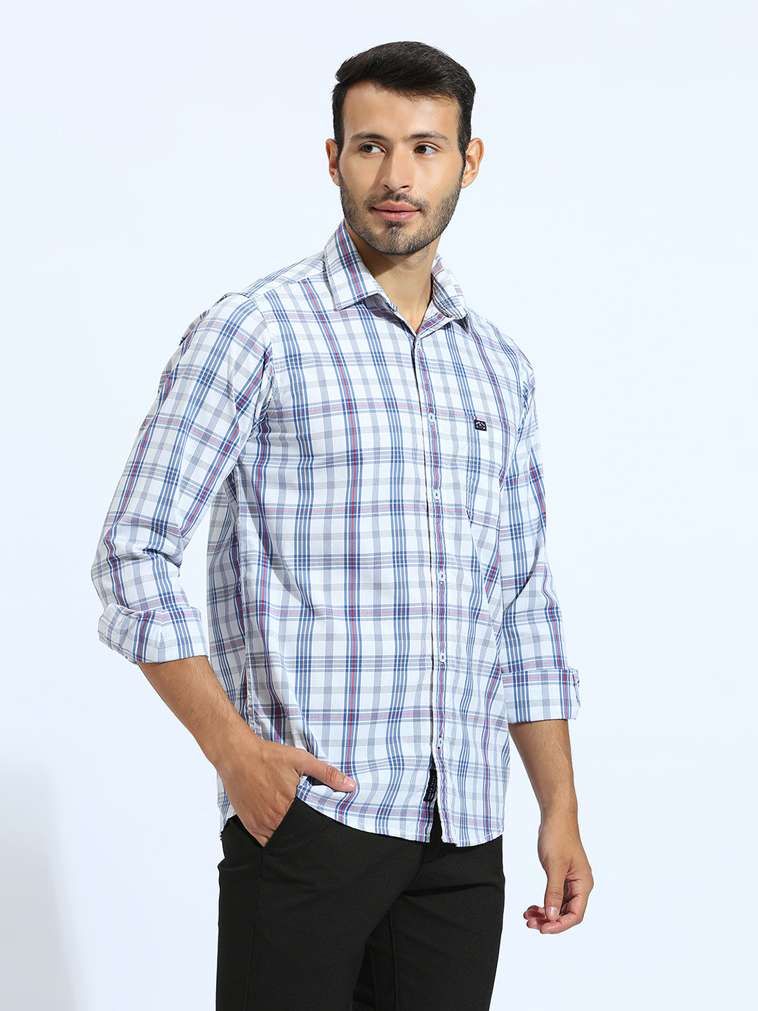 Blue Checkered Shirt