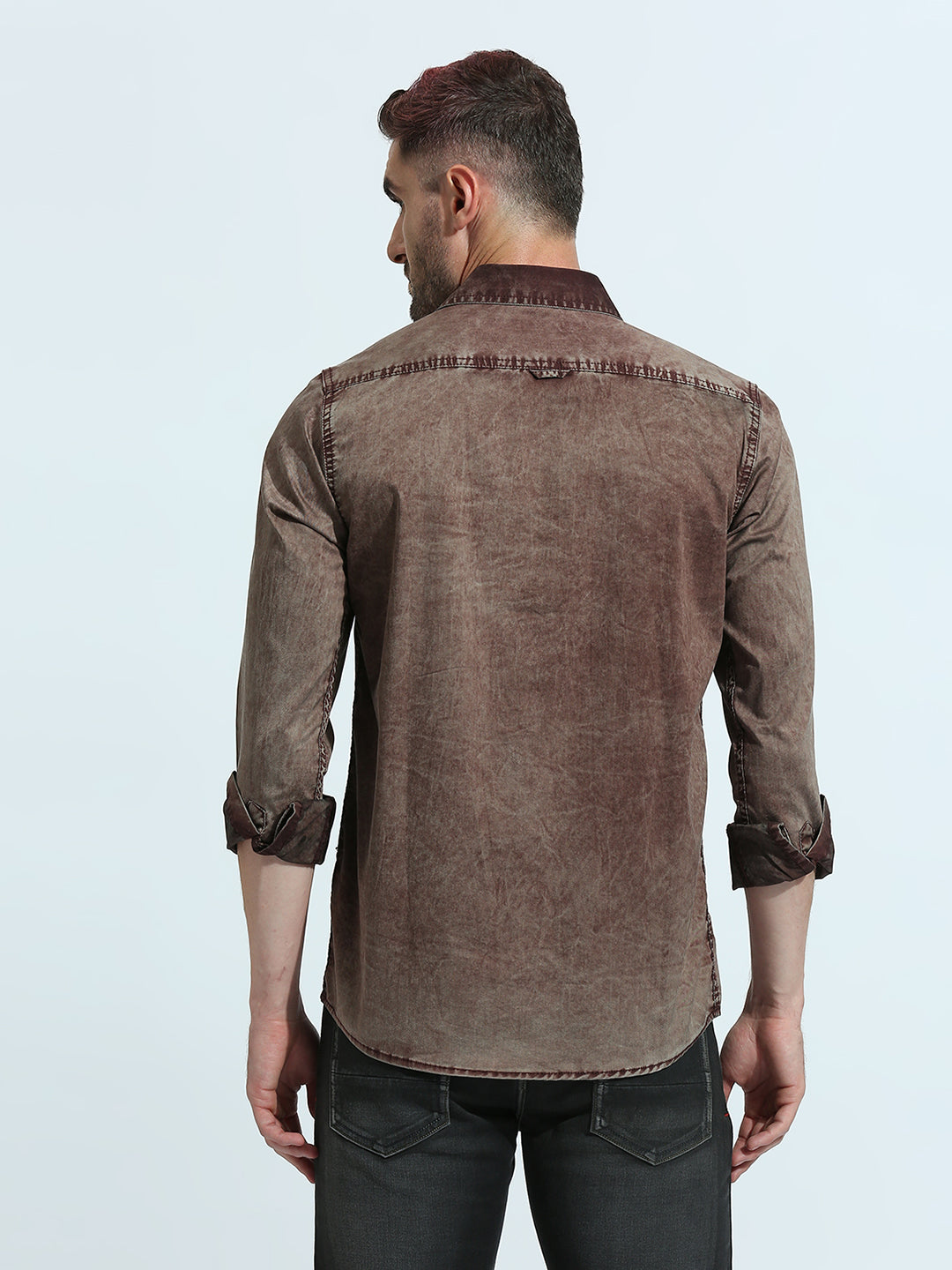 Maroon Plain Shirt