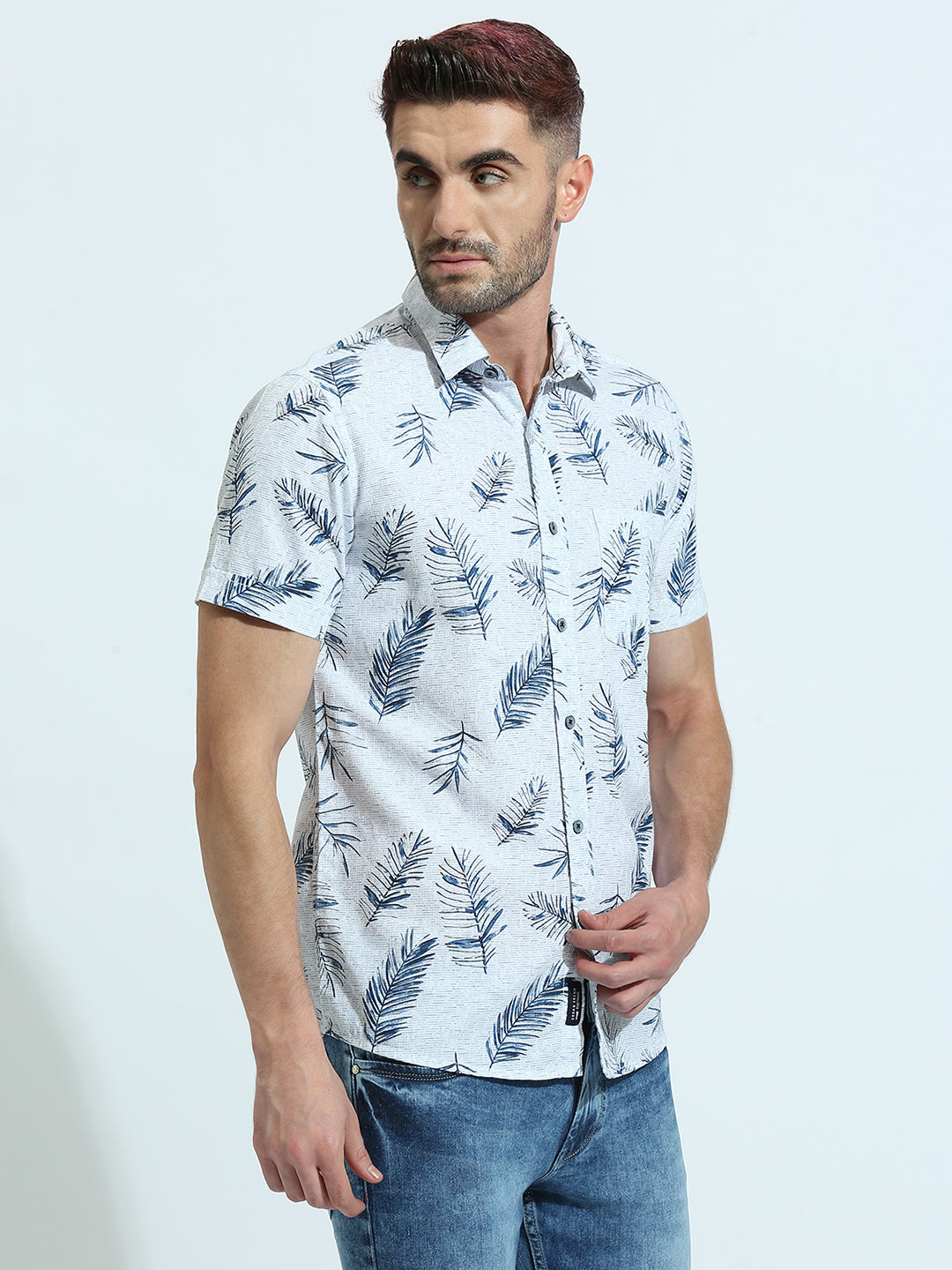 Navy Printed Shirt