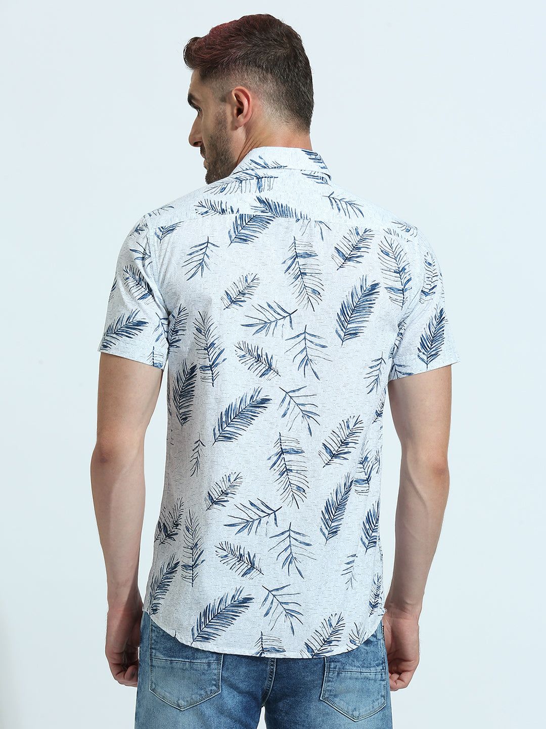 Navy Printed Shirt