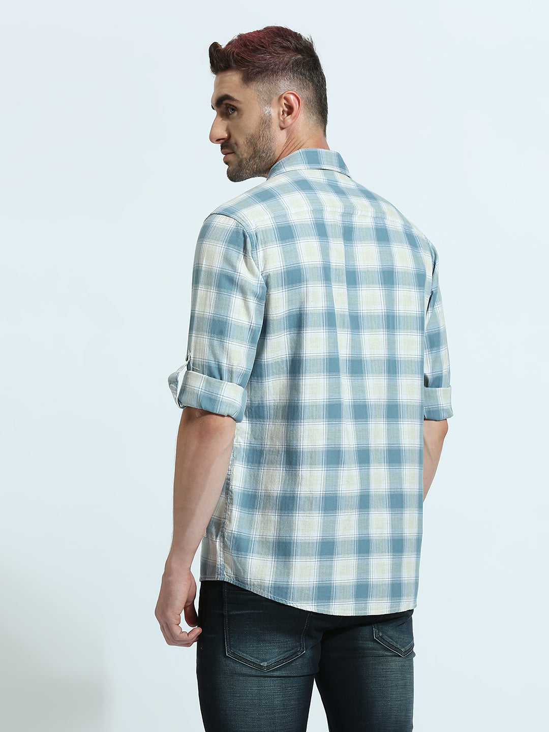 Blue Checkered Shirt