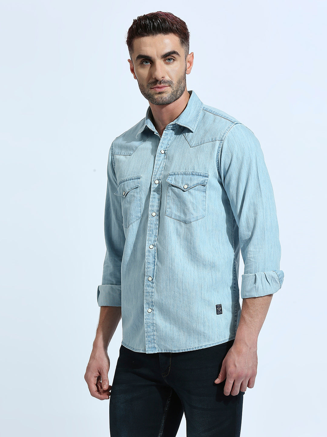 Saphire Blue Plain Shirt