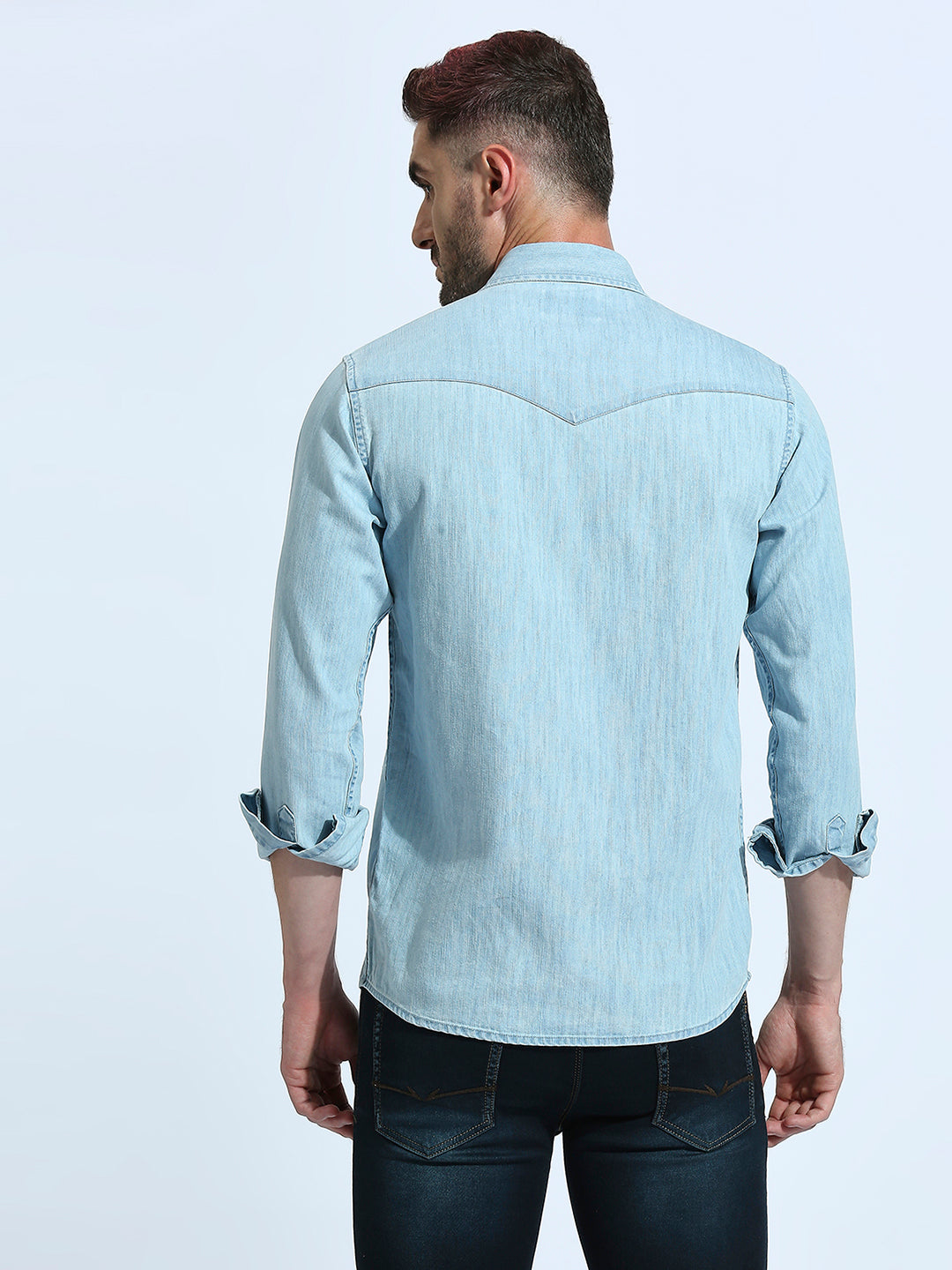 Saphire Blue Plain Shirt