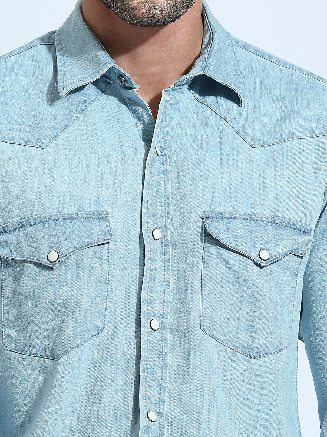 Saphire Blue Plain Shirt