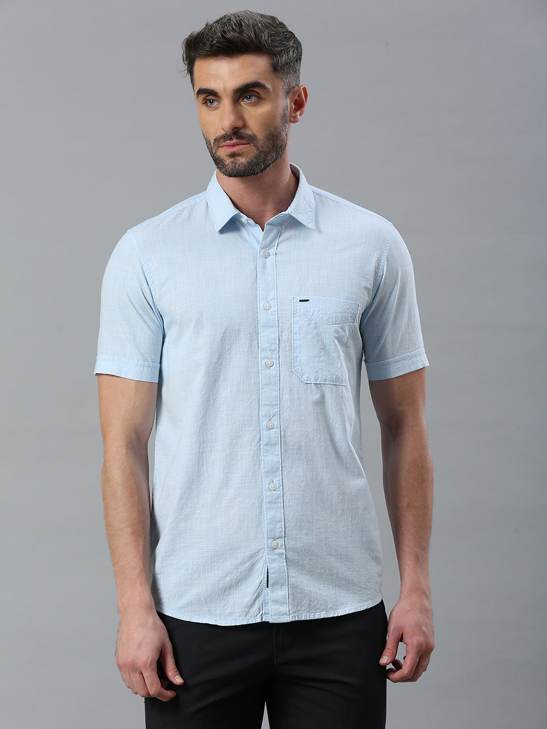 Sky blue Plain Shirt