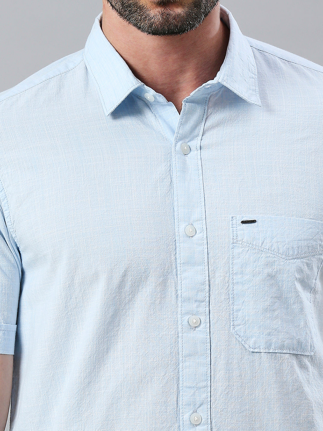 Sky blue Plain Shirt