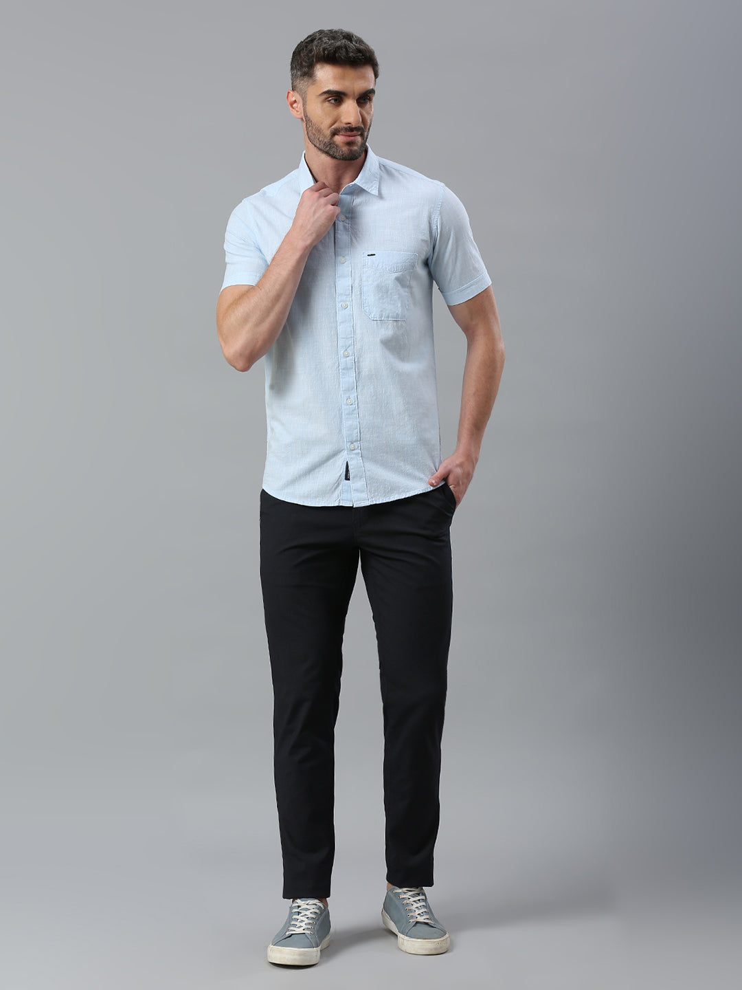 Sky blue Plain Shirt