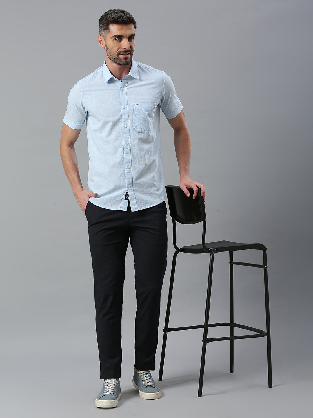 Sky blue Plain Shirt