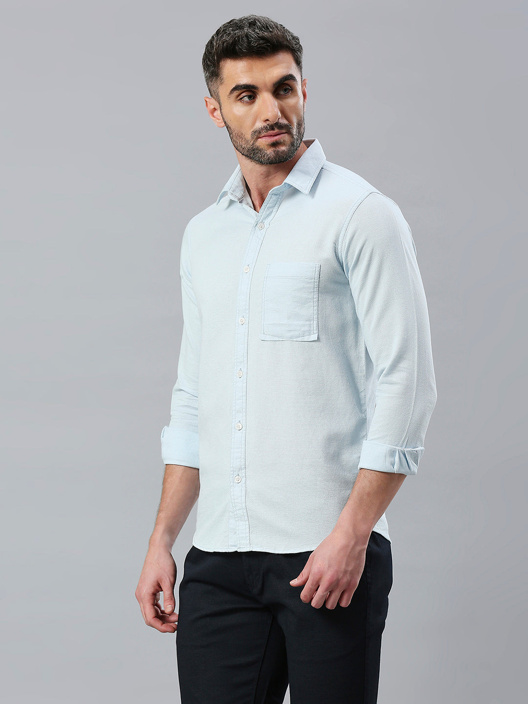 Light blue Plain Shirt