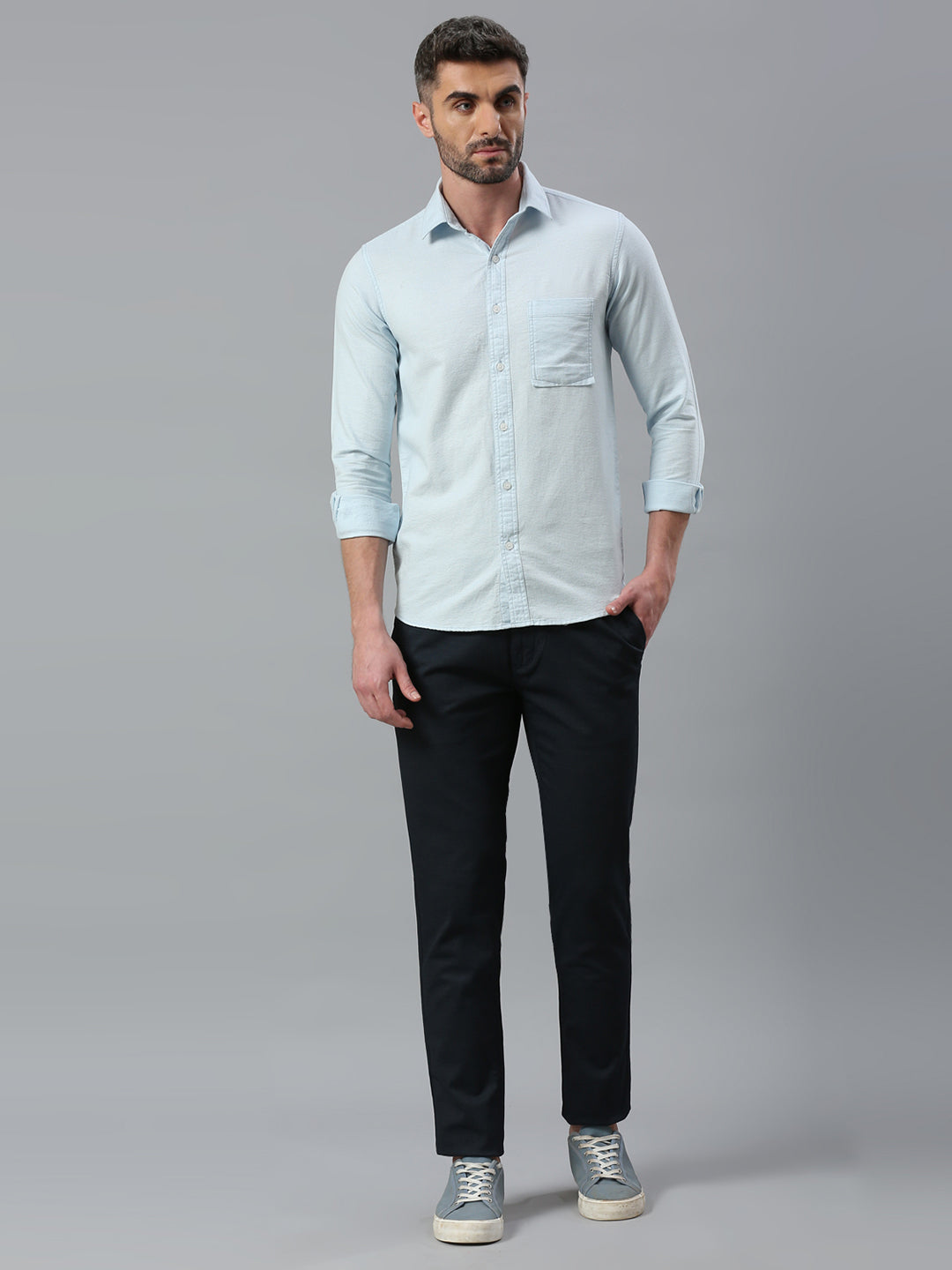 Light blue Plain Shirt