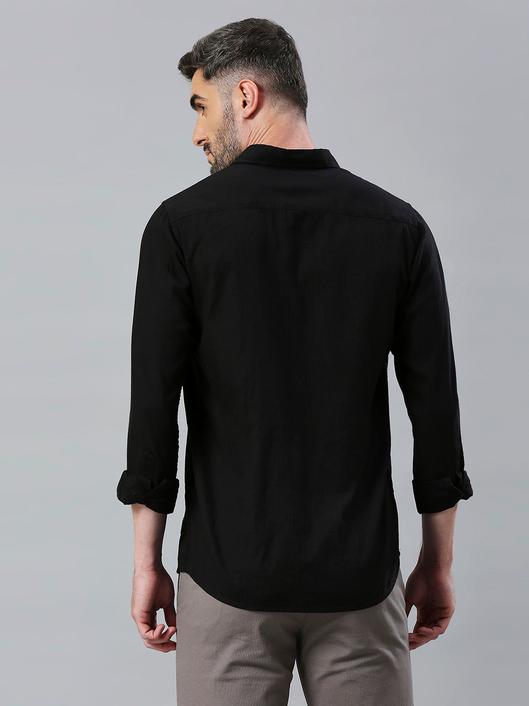 Black Plain Shirt