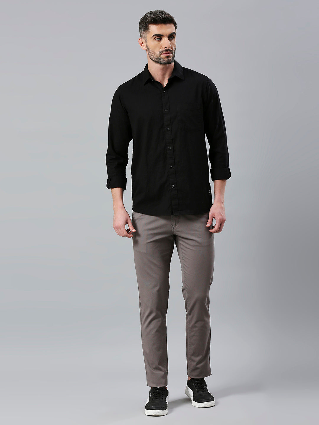 Black Plain Shirt