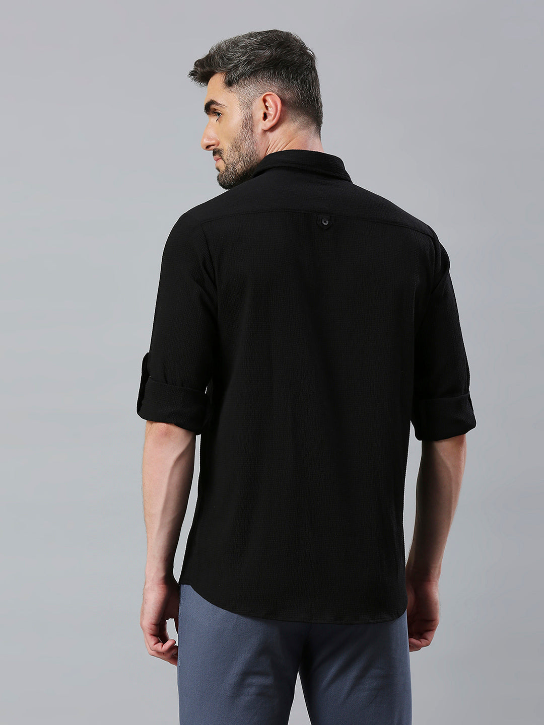 Black Plain Shirt