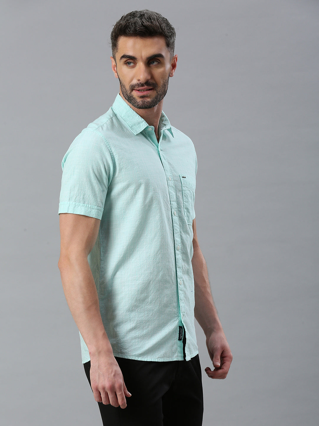 Sea Green Plain Shirt