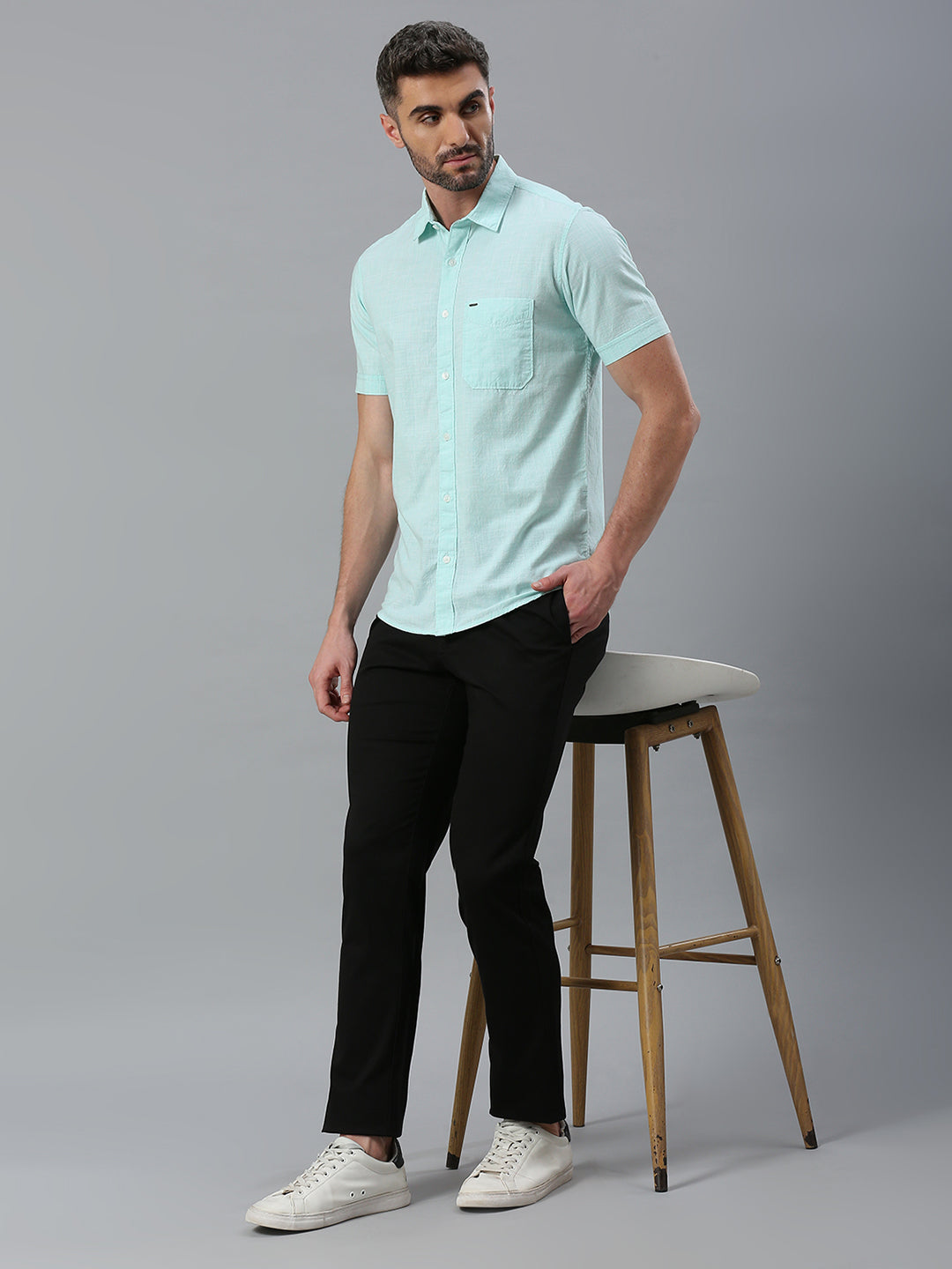 Sea Green Plain Shirt