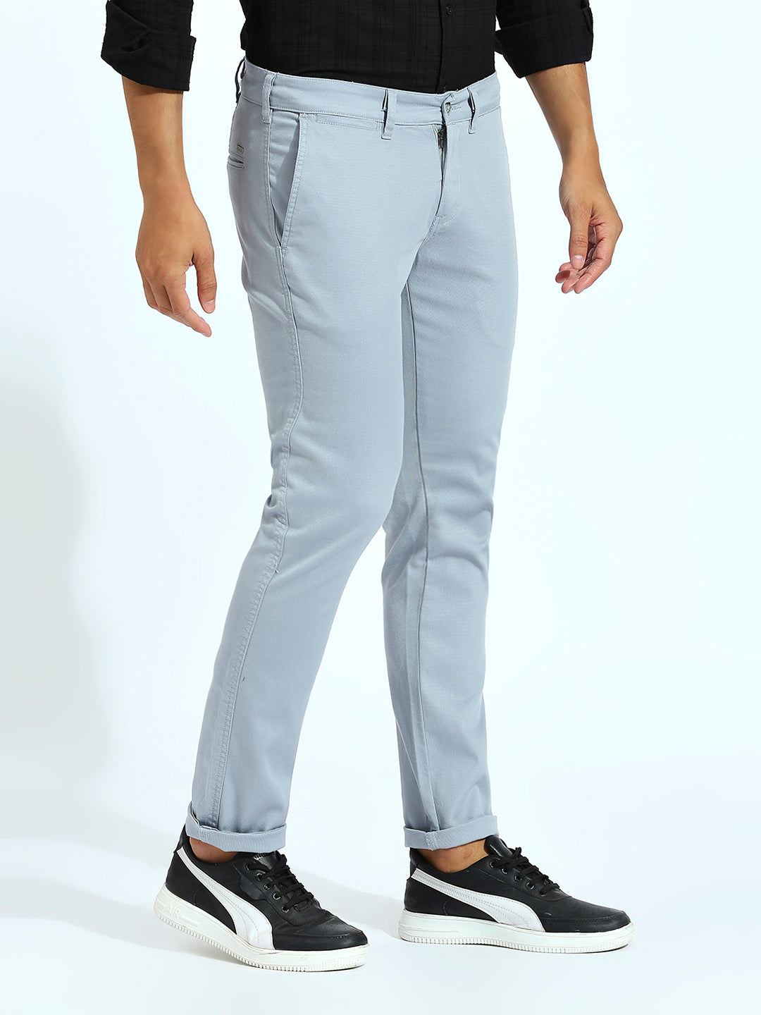 Grey Tapered Narrow Fit Trouser