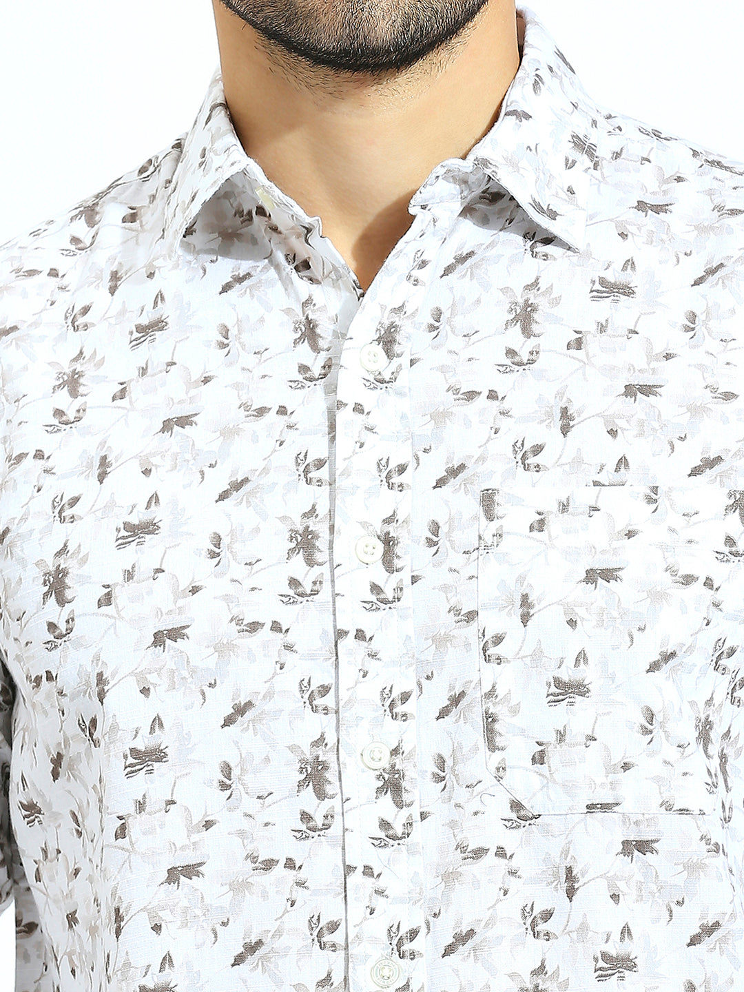 Brown Printed Shirt