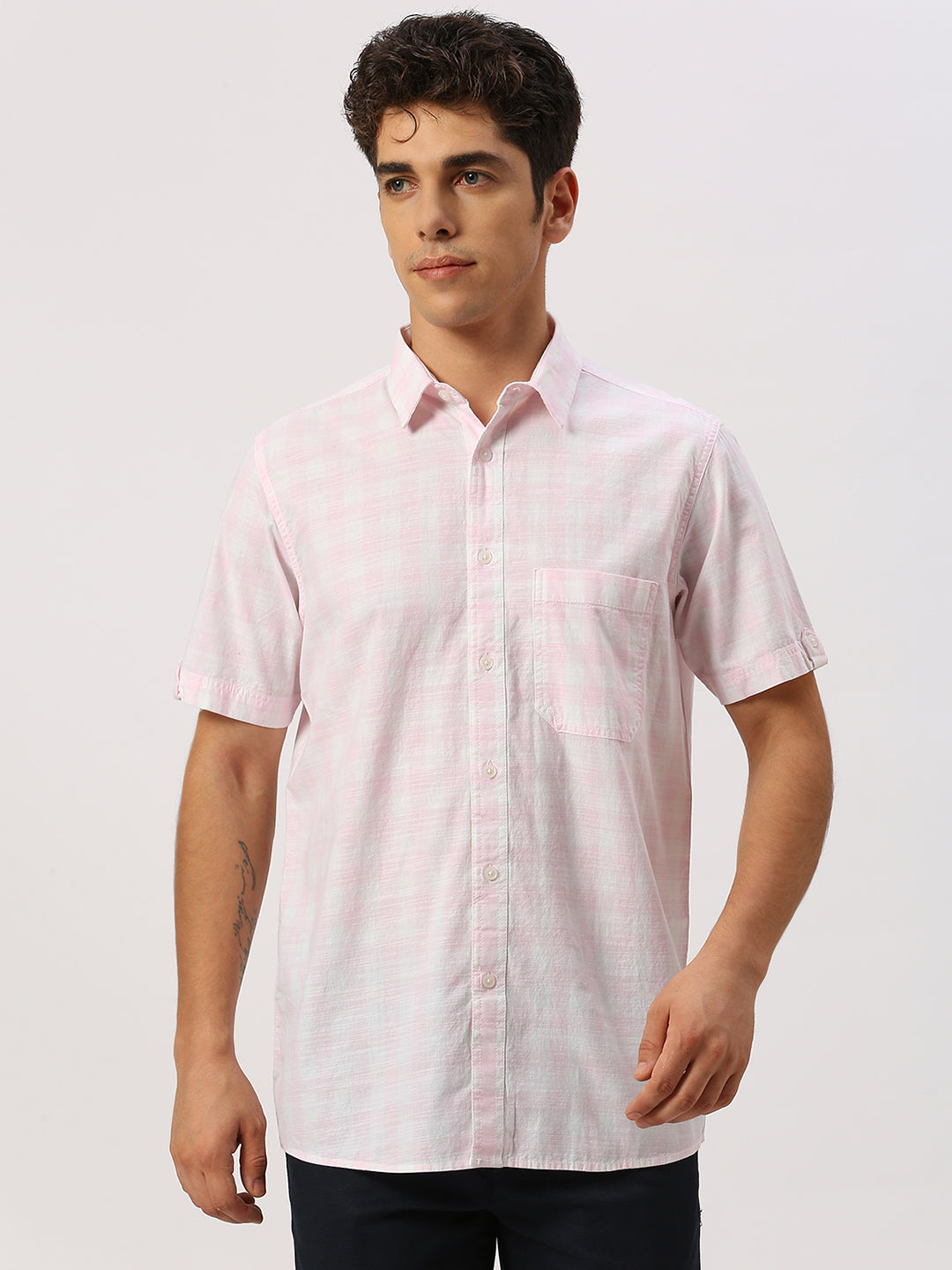 Pink Checkered Shirt