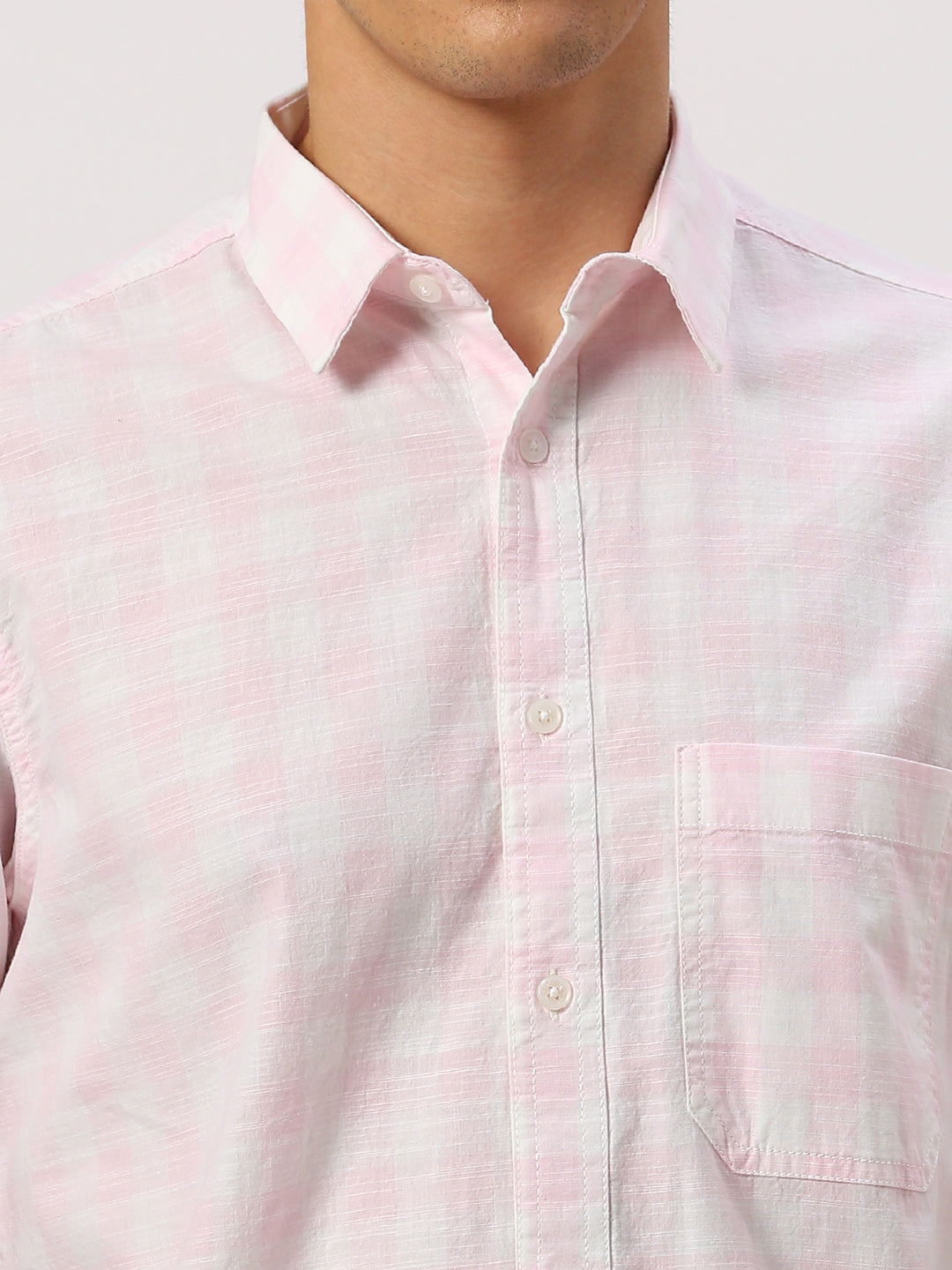 Pink Checkered Shirt