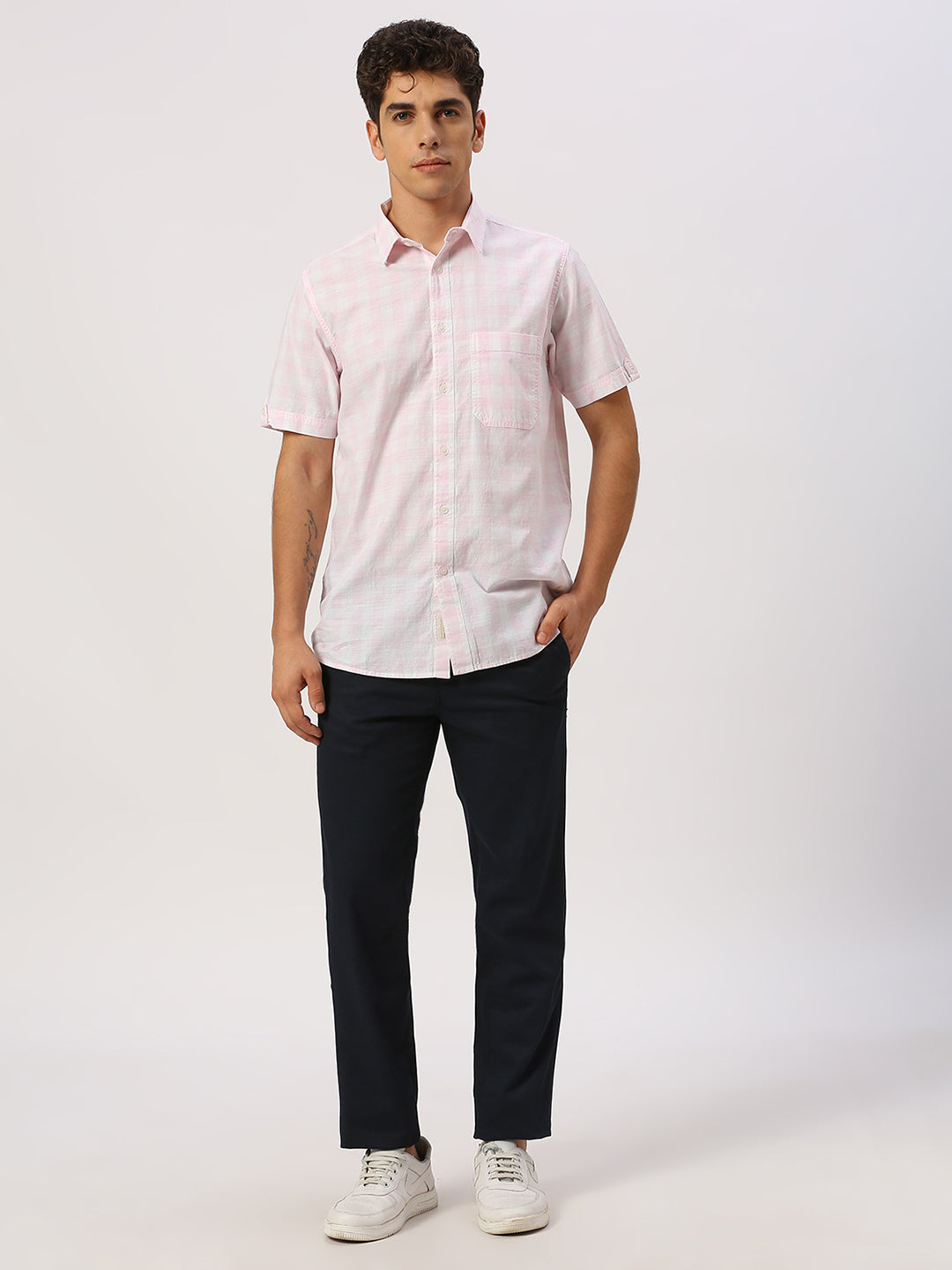 Pink Checkered Shirt