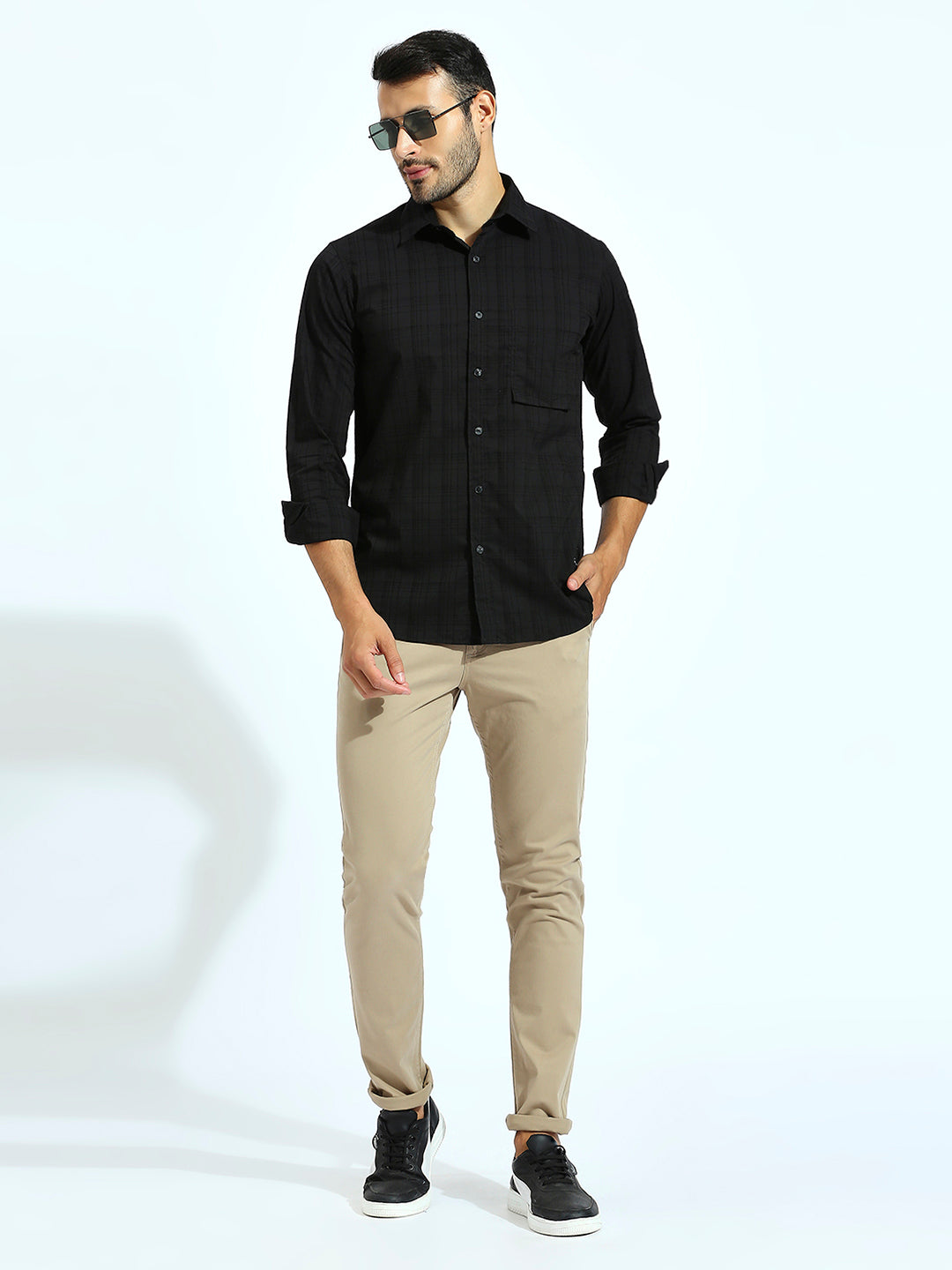 Black Plain Shirt