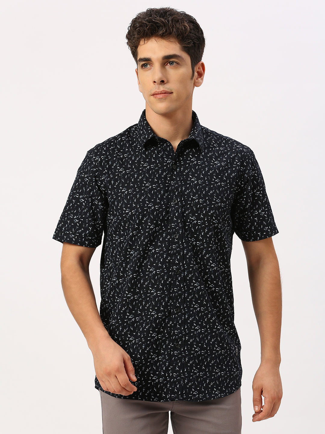 Black Printed Shirt