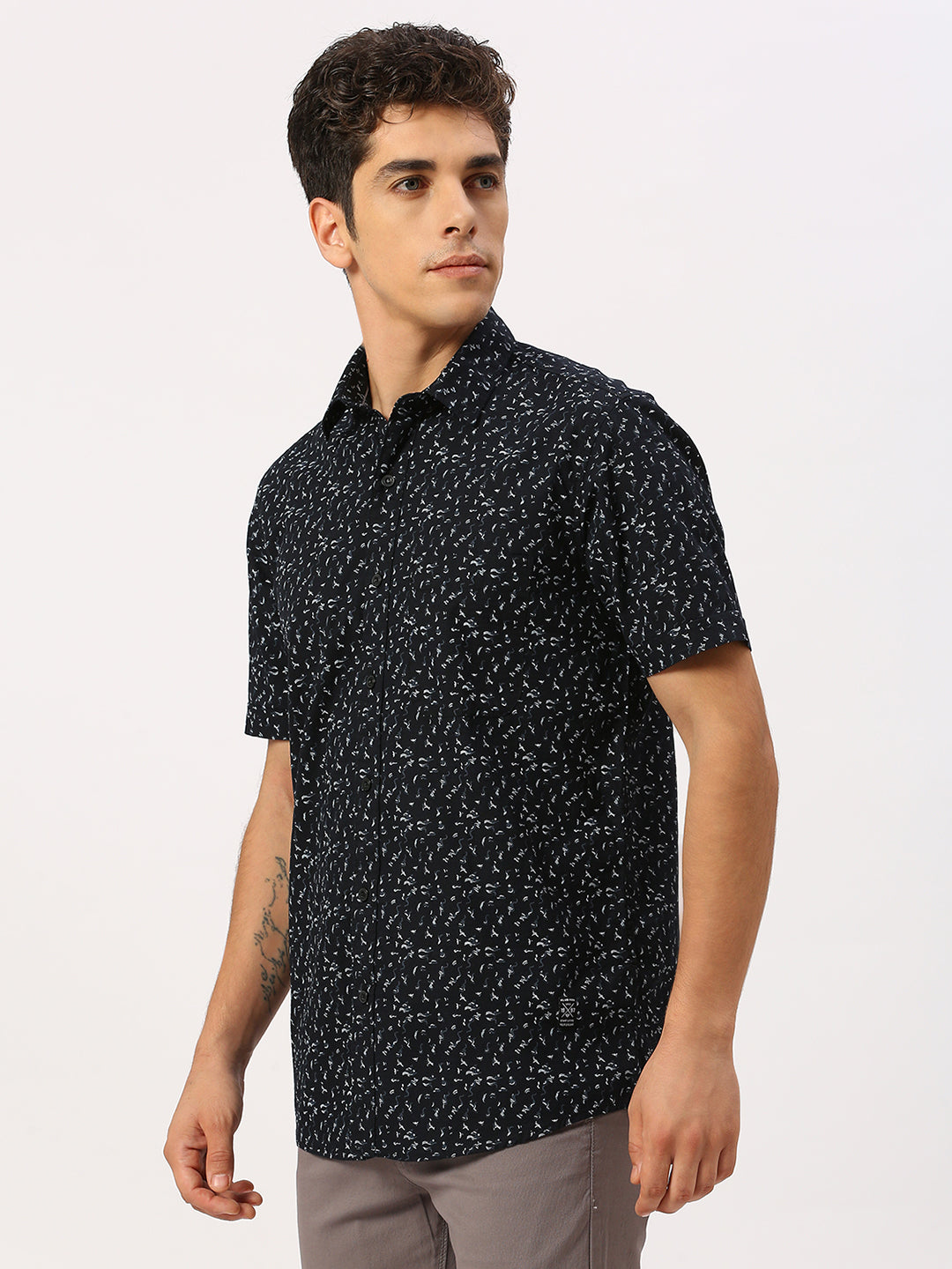 Black Printed Shirt