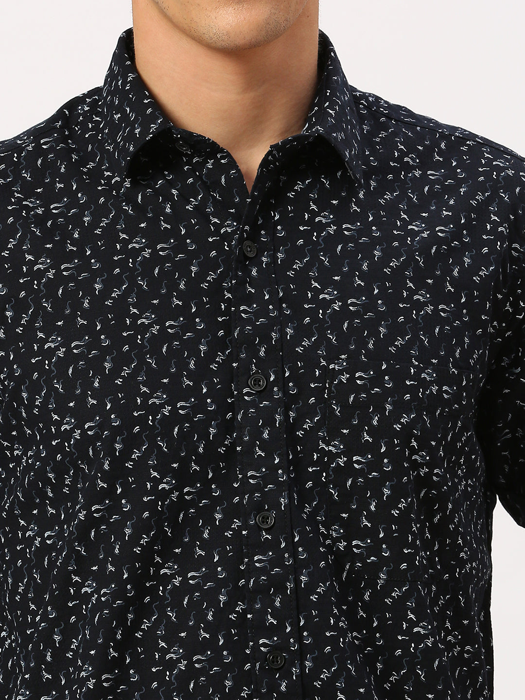 Black Printed Shirt