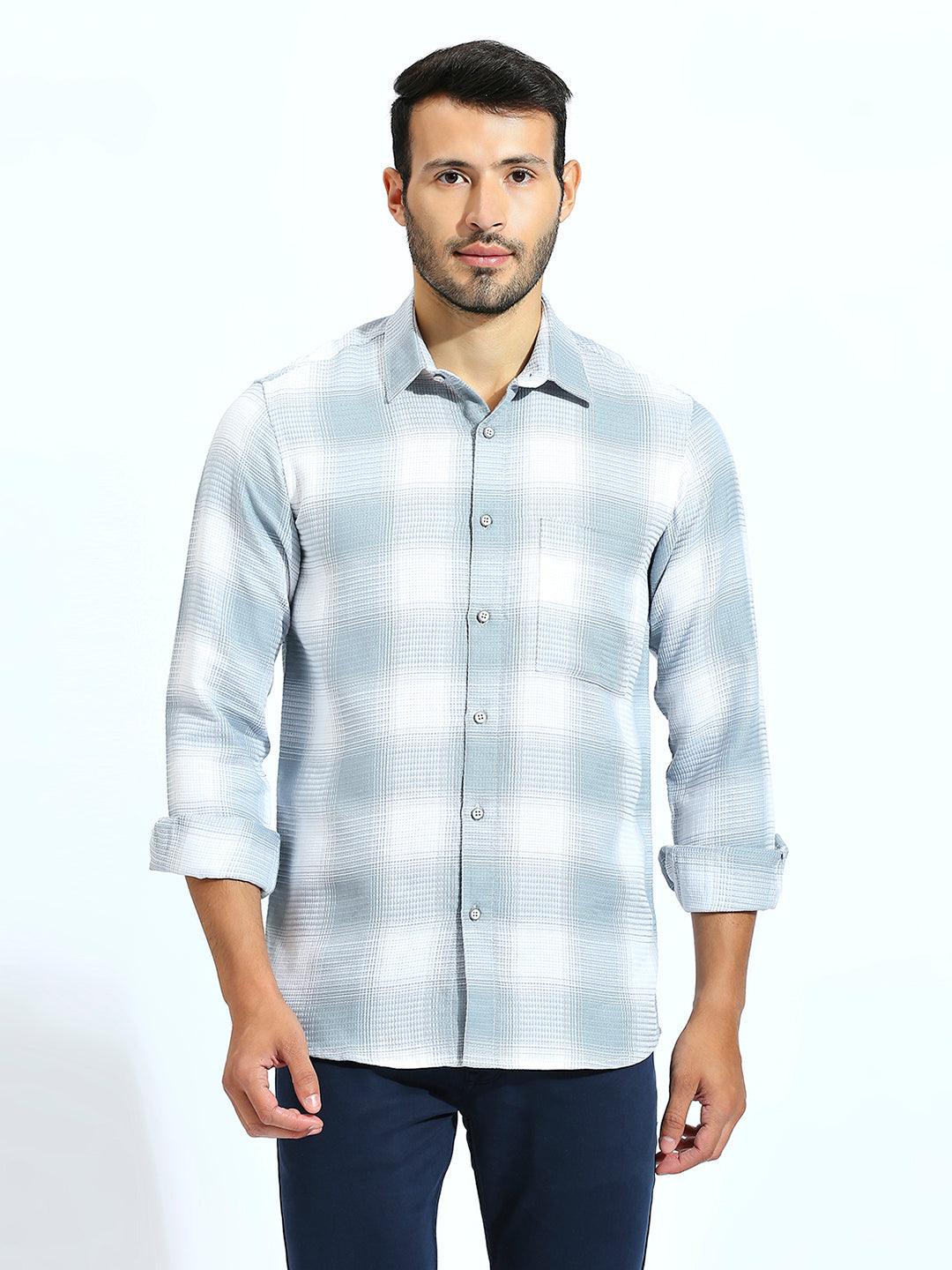 Grey Checkered Shirt