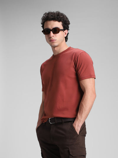 Rust Solid Crew T-Shirt