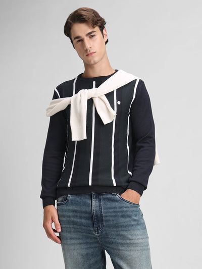 Green Striped Sweater