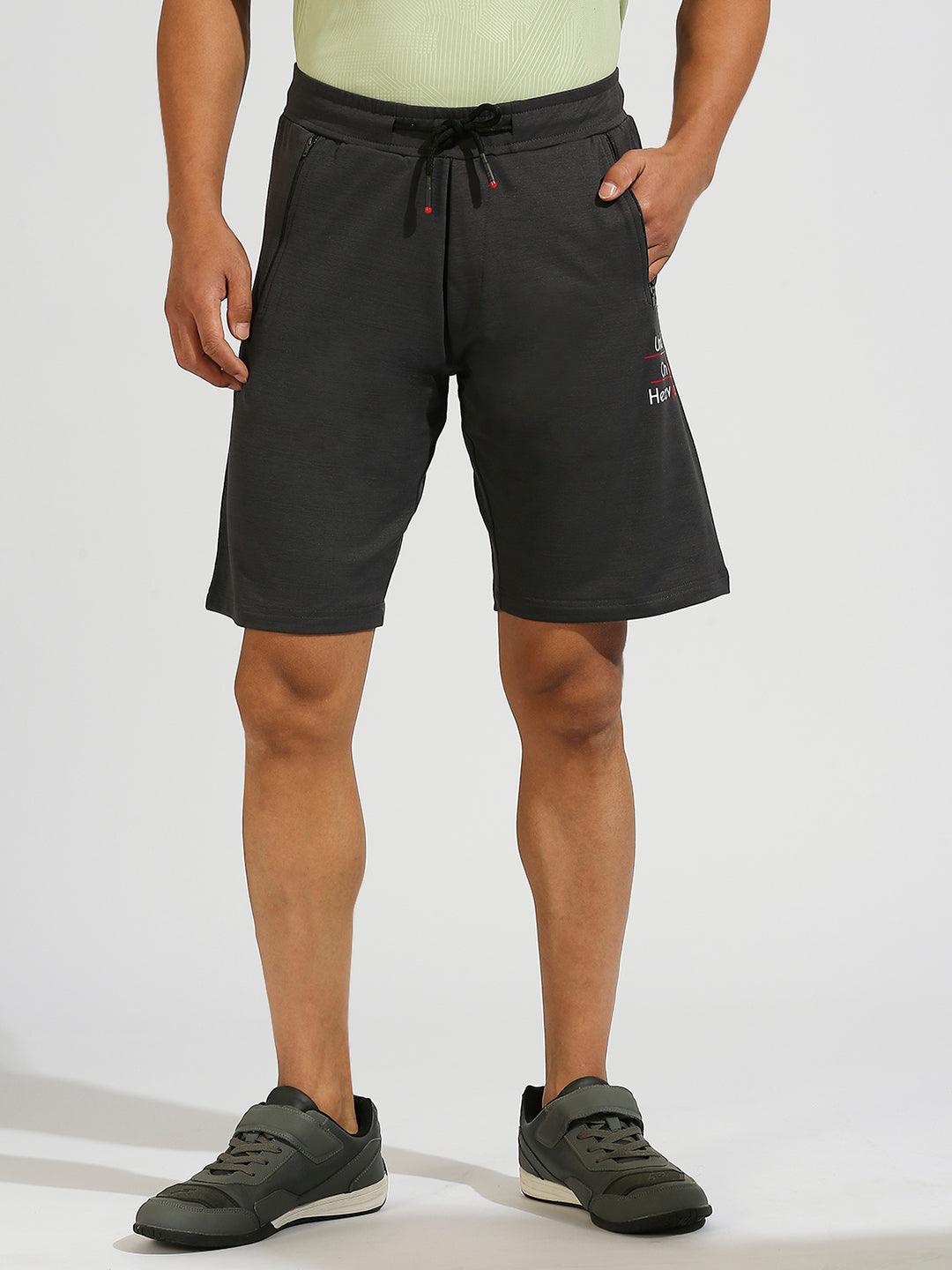 All Day Dark Grey Stretchable Shorts