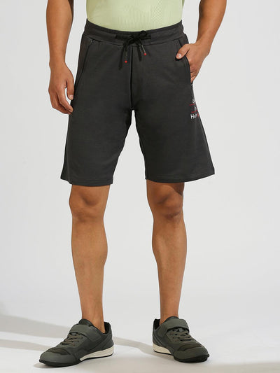 All Day Dark Grey Stretchable Shorts