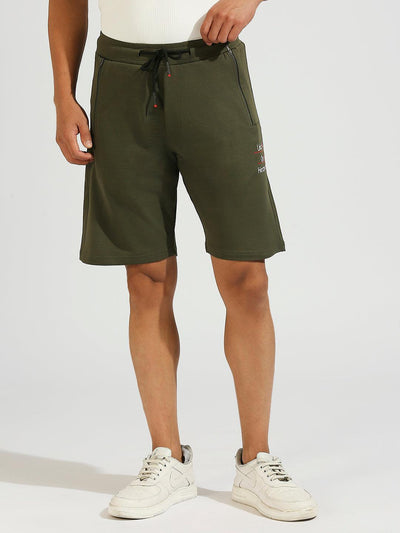 All Day Olive Stretchable Shorts