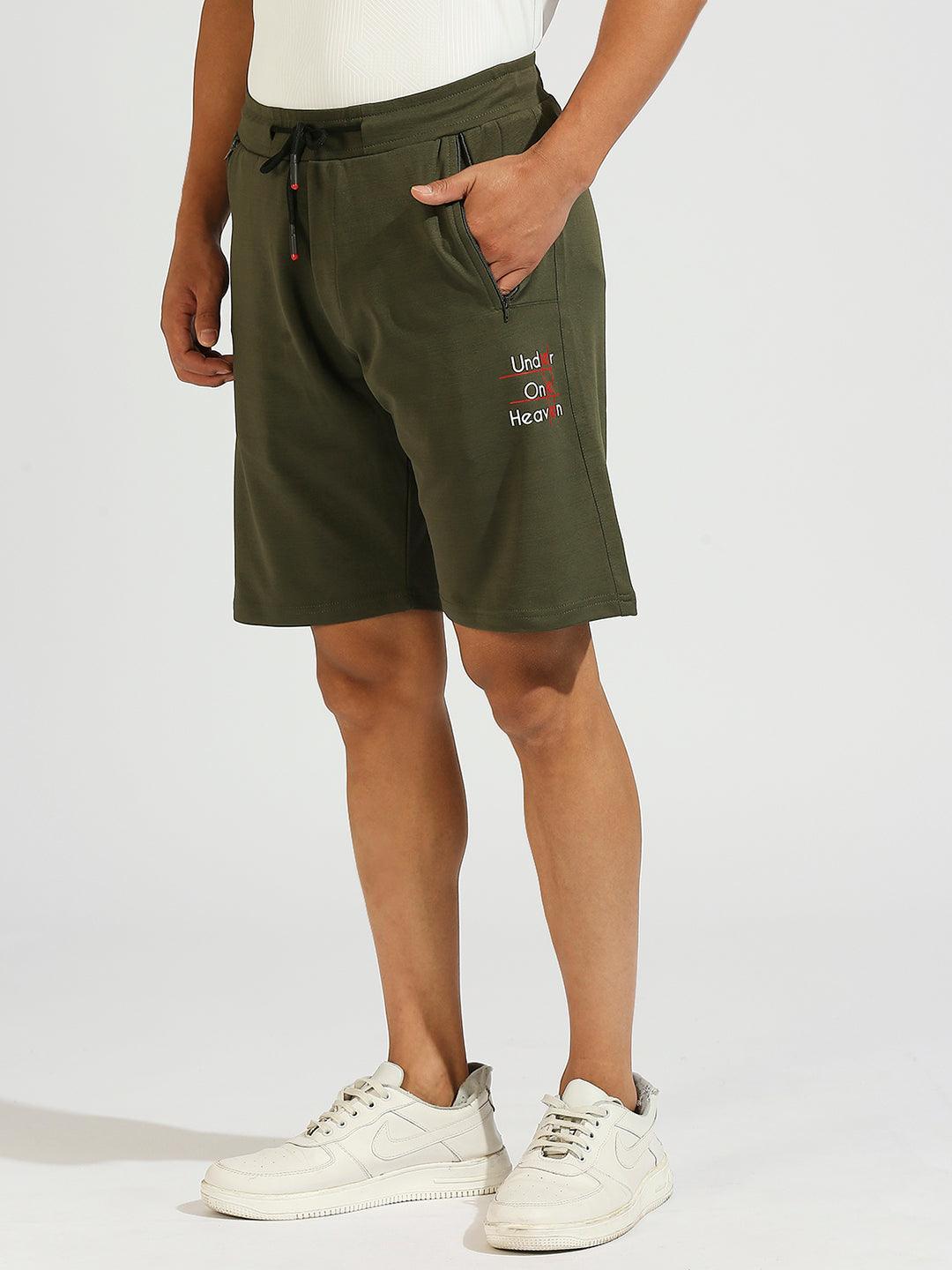 All Day Olive Stretchable Shorts