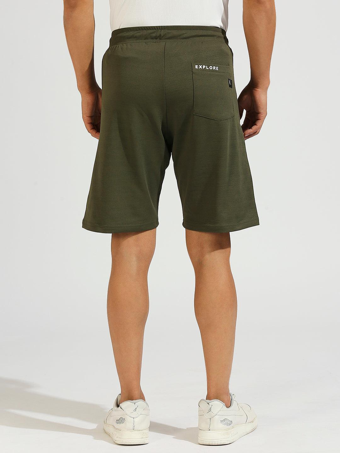 All Day Olive Stretchable Shorts