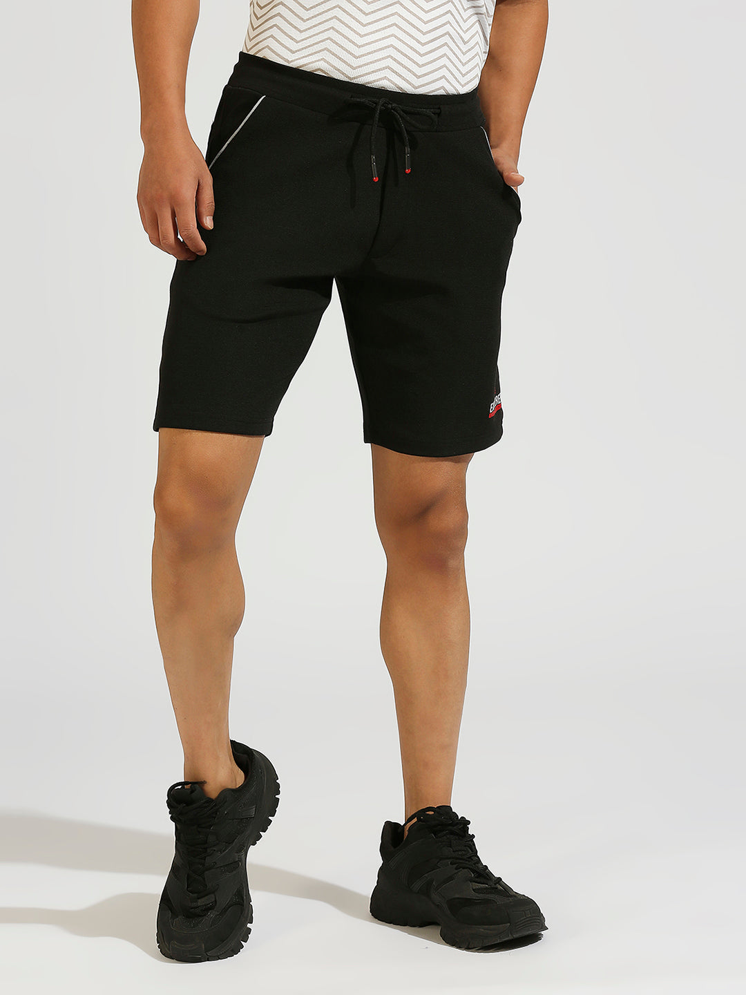 All Day Black Stretchable Shorts