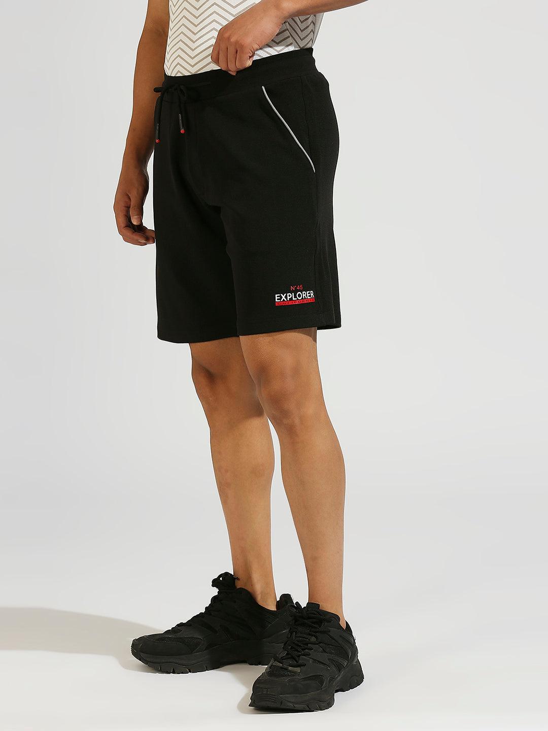 All Day Black Stretchable Shorts