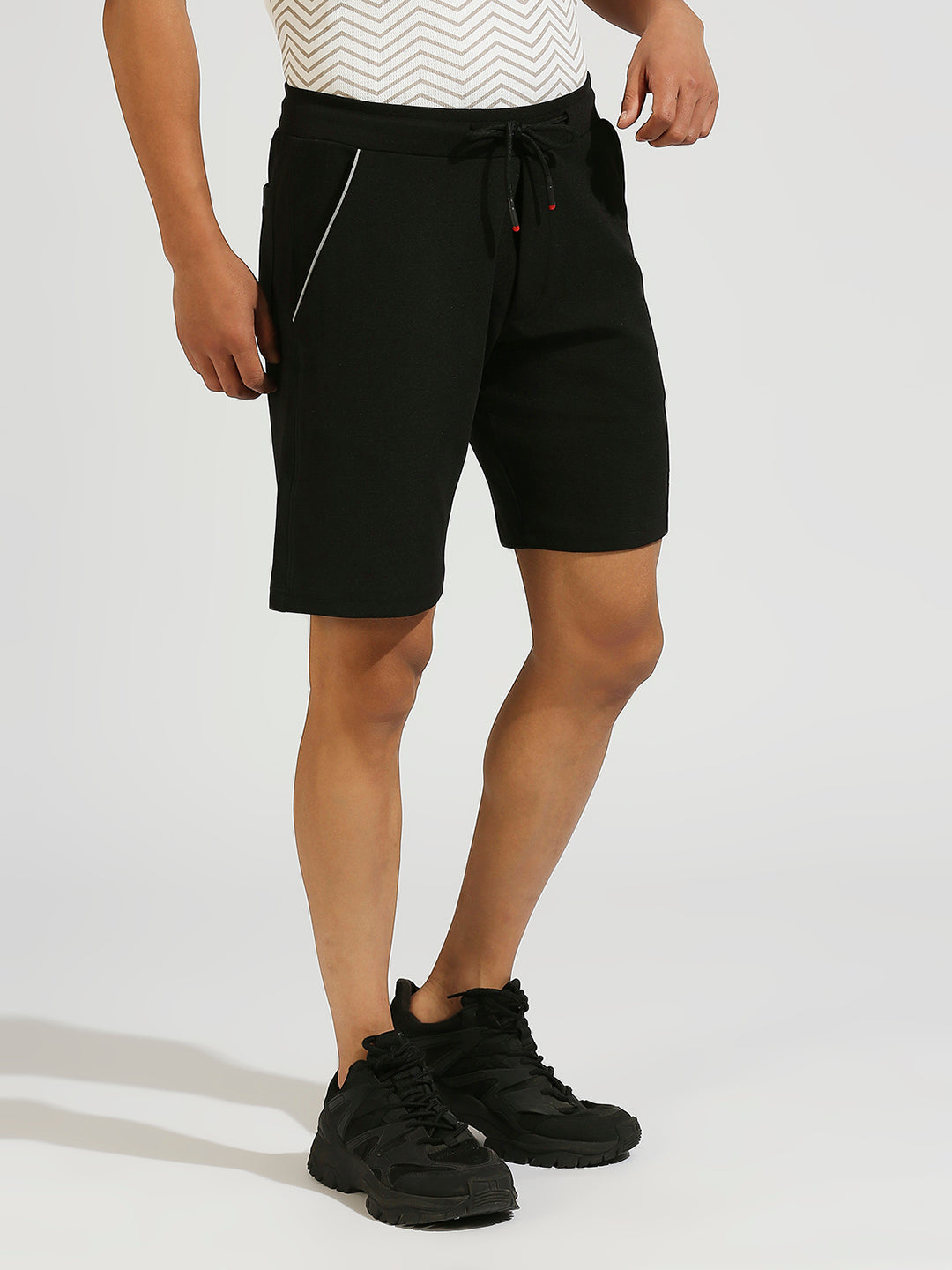 All Day Black Stretchable Shorts