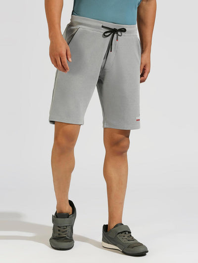 All Day Light Grey Stretchable Shorts