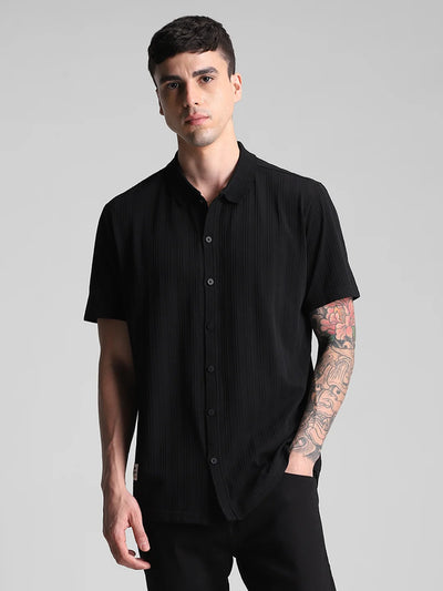 Black Jacquard Shirt