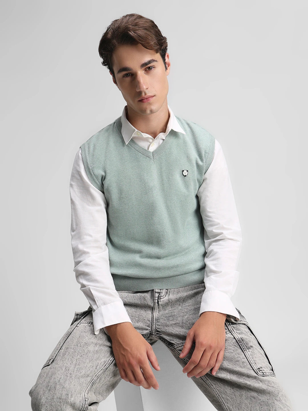 Pista Melange Solid Sweater
