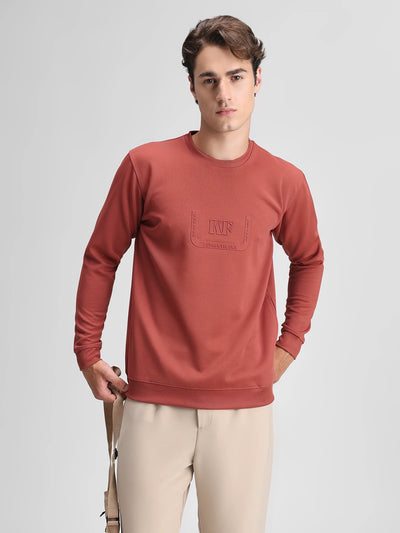 Rust Printed Sweatshirt