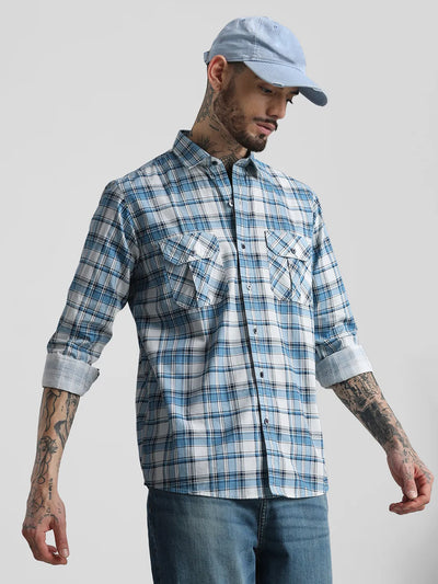 Blue Checkered Shirt