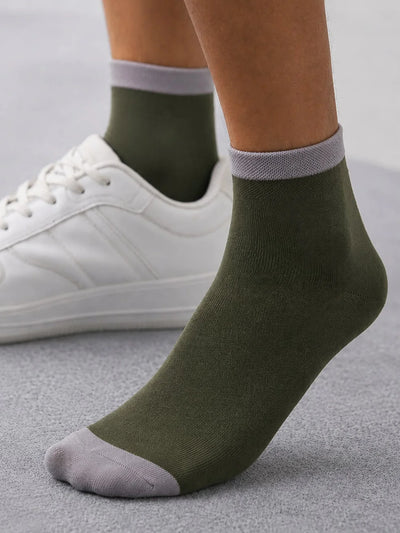 Olive Ankle Length Socks 1 Pair