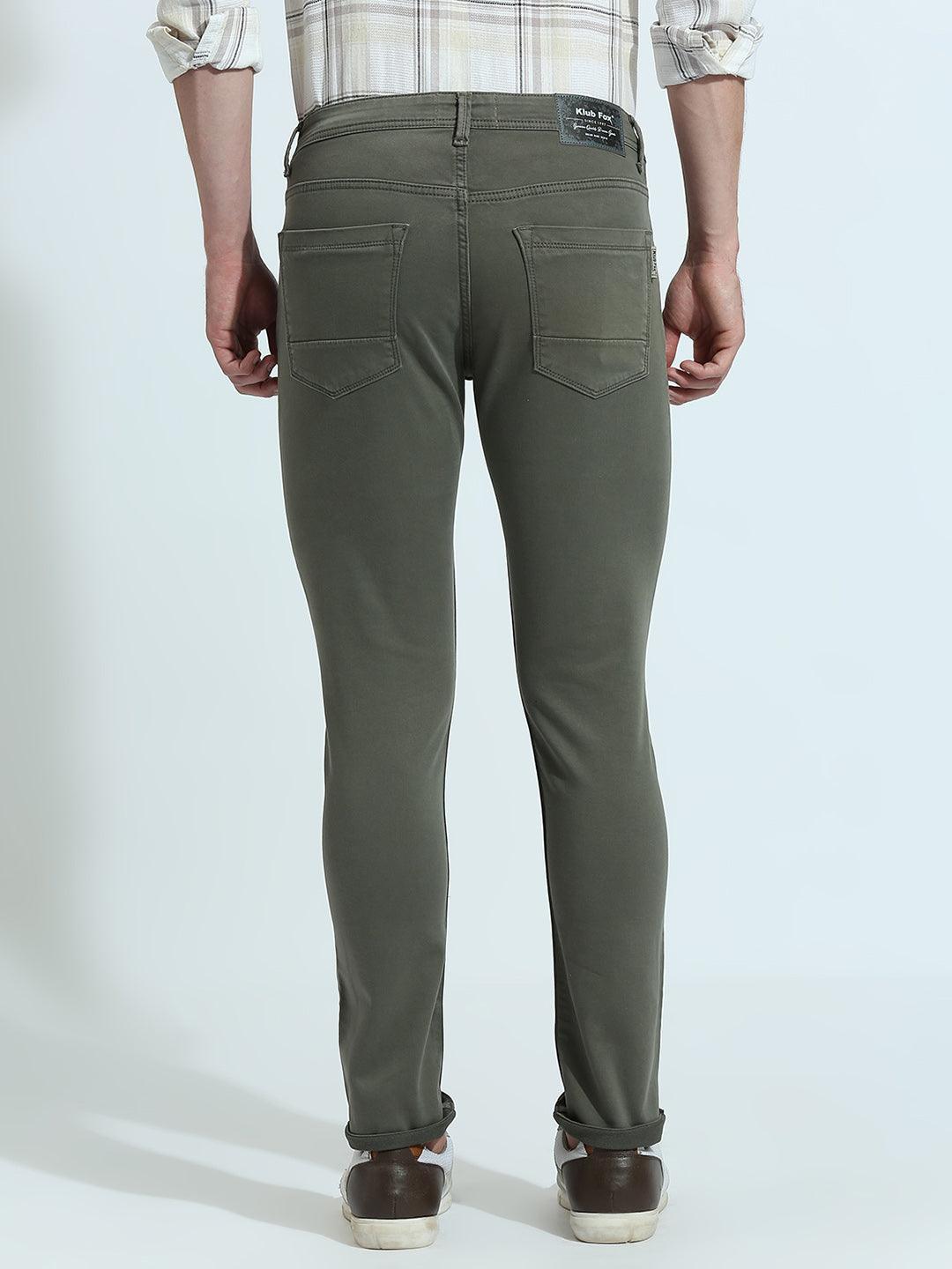 Minimal X Seaweed Green Skinny Fit Jeans