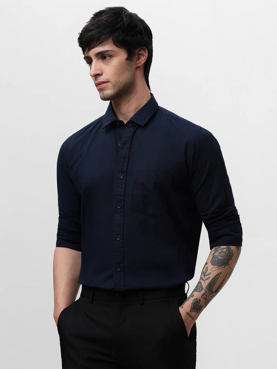 Navy Solid Shirt