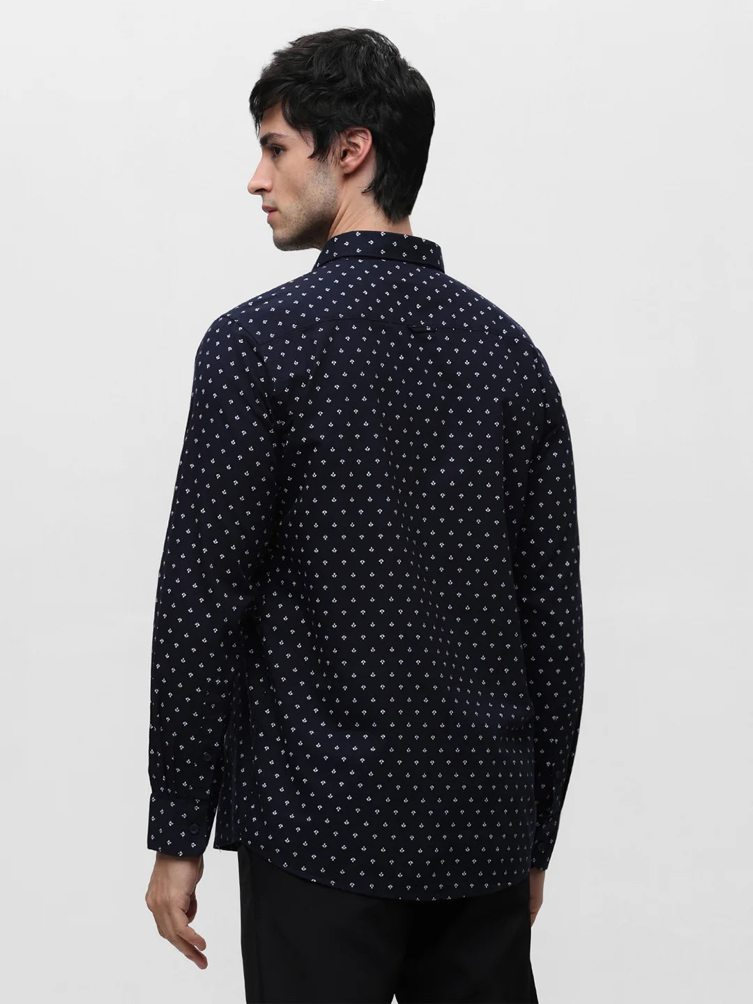 Navy Printed Shirt